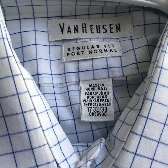 Van Heusen Checker Regular Fit Button Down (A) - Picture 4 of 5